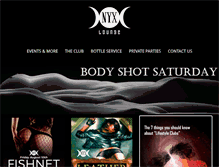 Tablet Screenshot of nyxlounge.com